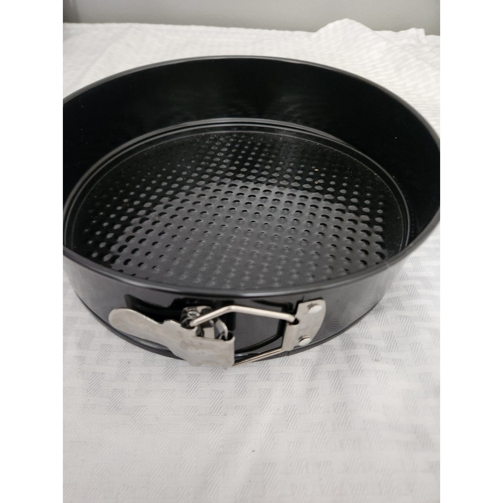 Black Nonstick Springform Pan Round Cake Pan with Honeycomb Base 9 Inch Bakeware